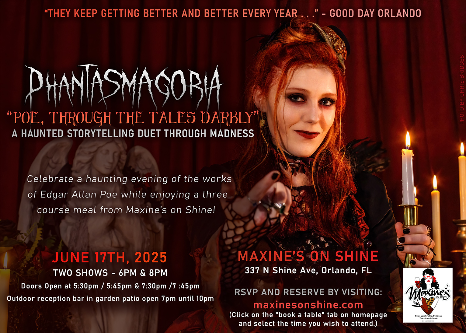 Phantasmagoria Brings Edgar Allan Poe to Life for One Night Only at ...
