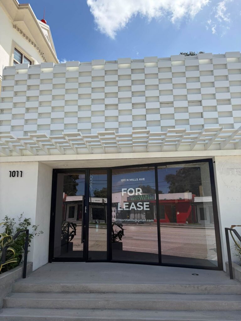 That Little Checkerboard Building in Mills 50 Next To Wally’s Is Up For Lease
